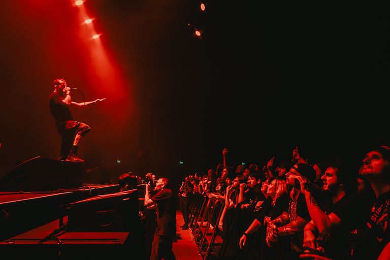 Lamb of God performing live at AEC Theatre in Adelaide